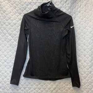 Nike Running Pullover Black Animal Print‎ Size XS